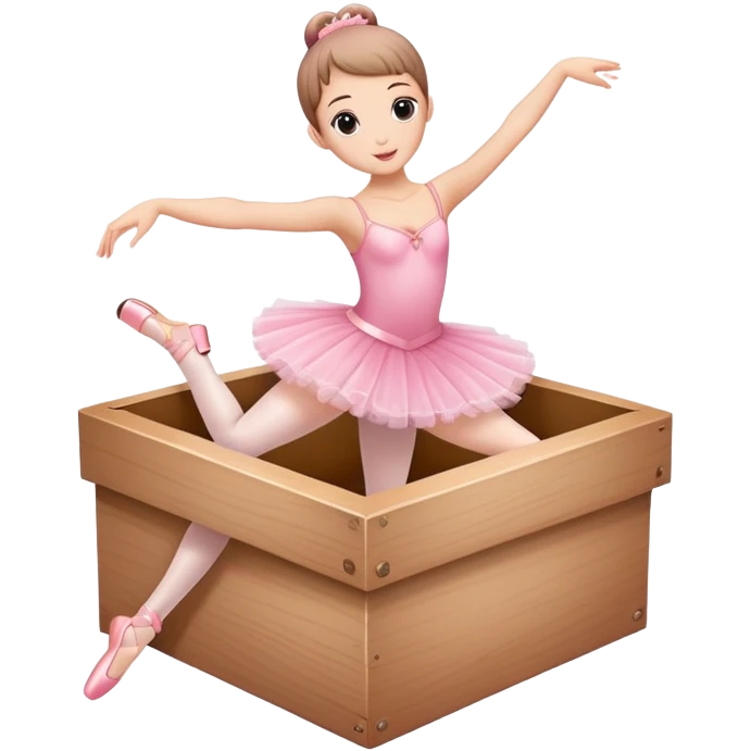 box with a ballerina emoji