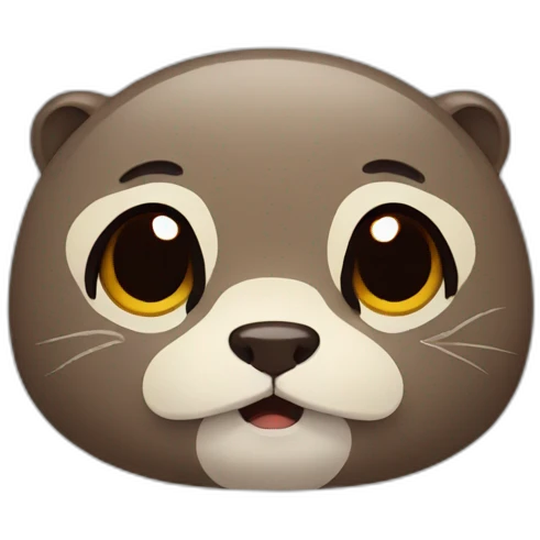 sad otter crying emoji