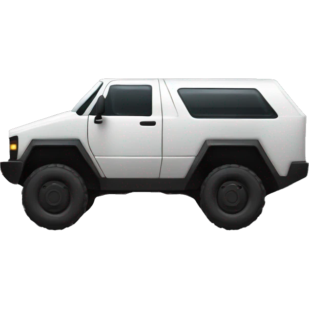 black cybertruck side view emoji