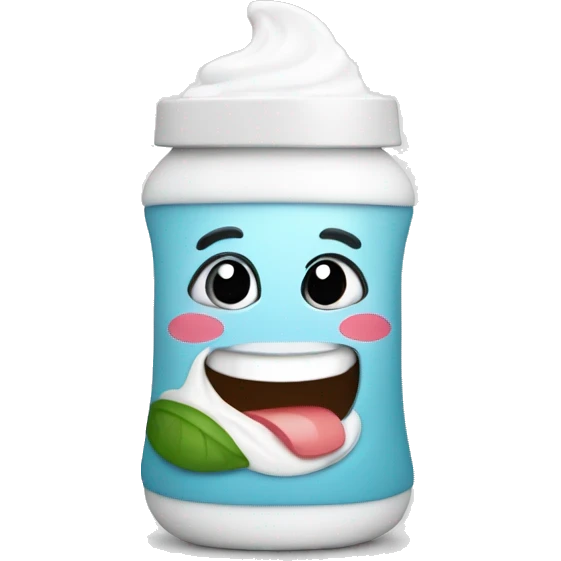 Squeezing yogurt bottle emoji