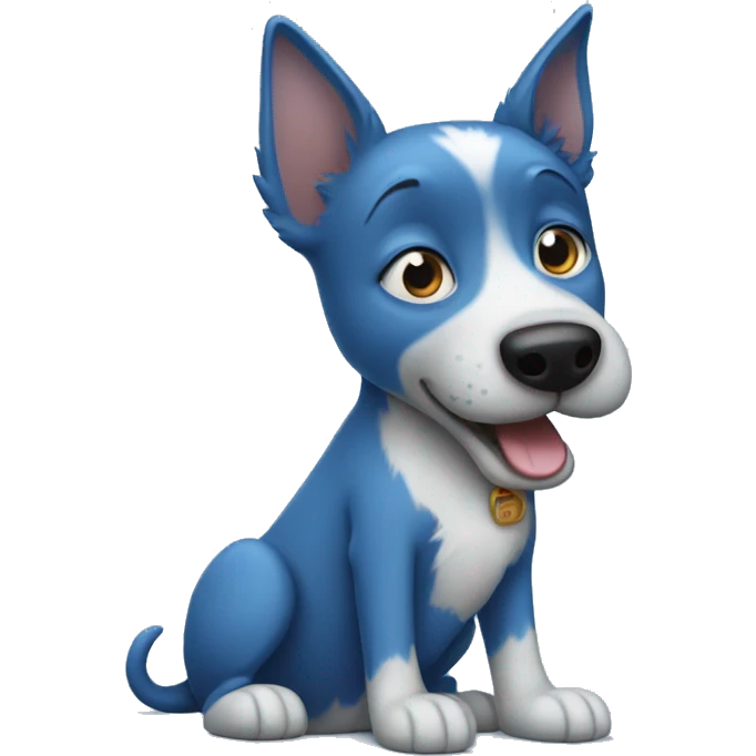 blue dog emoji