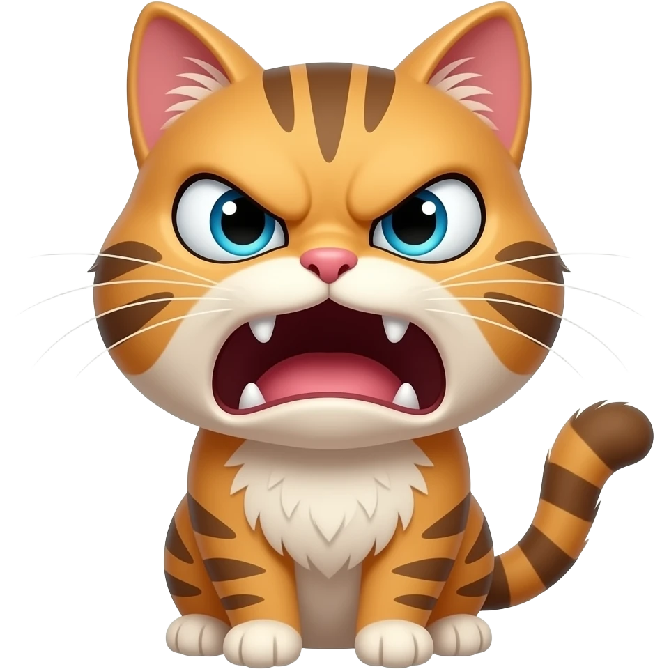 meme cat angry emoji