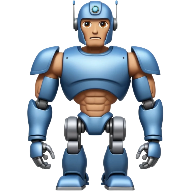Greek Robot a giant and have good body made of iron and a good face like greek gods  emoji