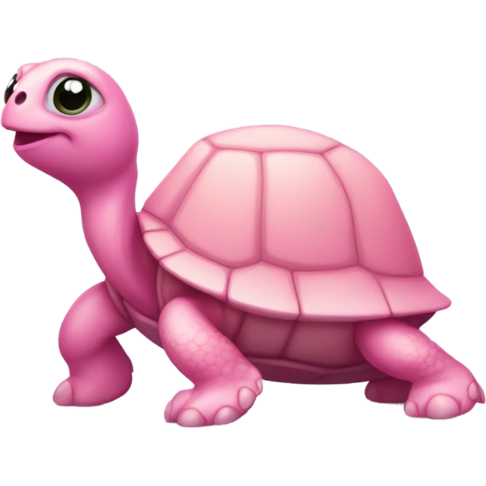 Pink turtle emoji