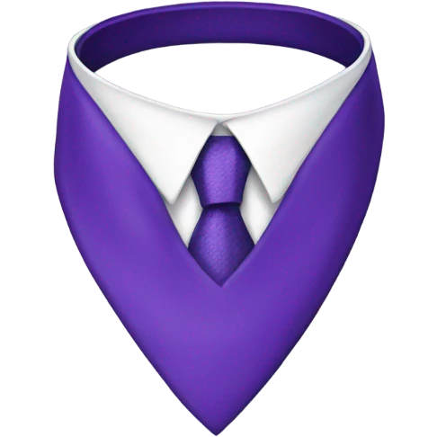 Purple tie emoji