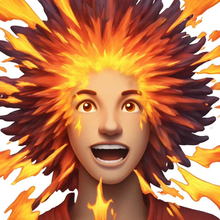 Explosion of fire emoji