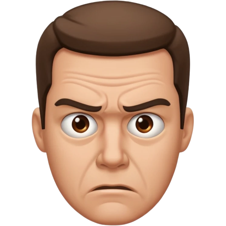 расстроенный Собянин в реалистичном стиле  emoji