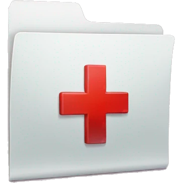 folder with red plus sign emoji