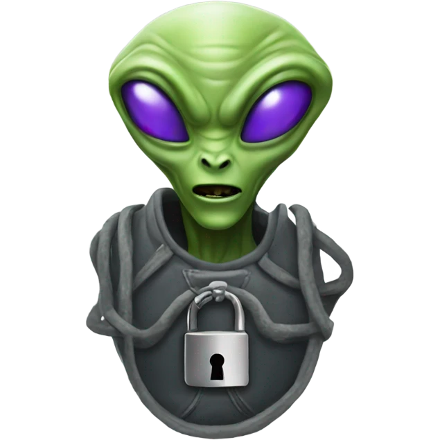 Locked in alien emoji