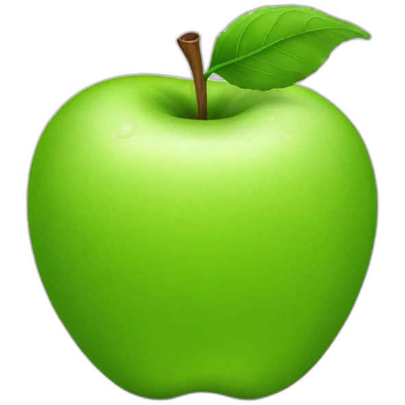 green apple emoji