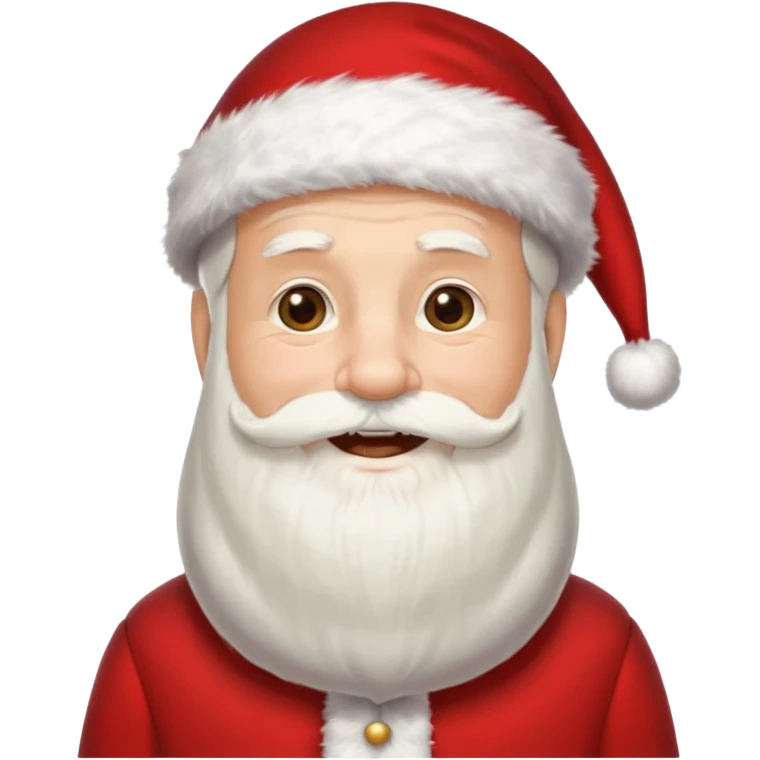 Old man with beard and christmas vibes emoji