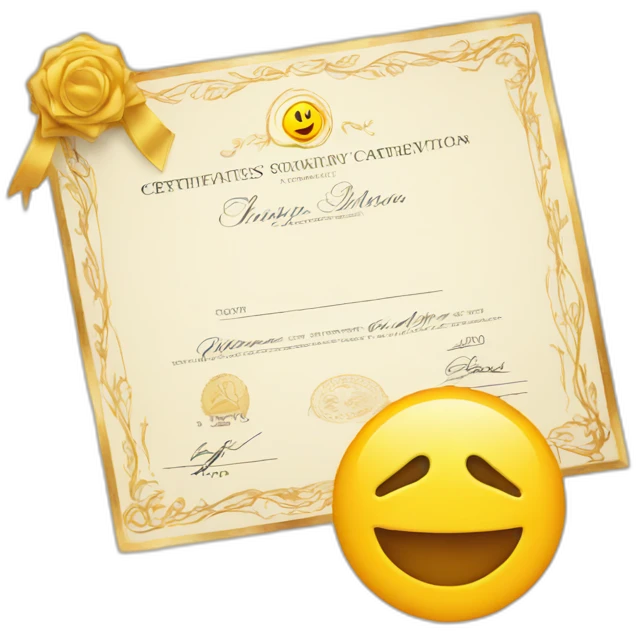 certificates emoji