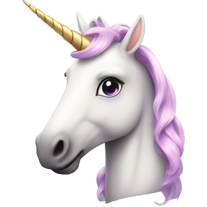 attractive unicorn emoji