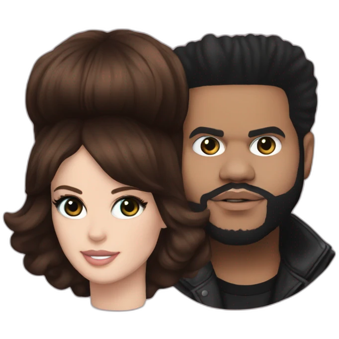 Lana del rey and The weeknd emoji