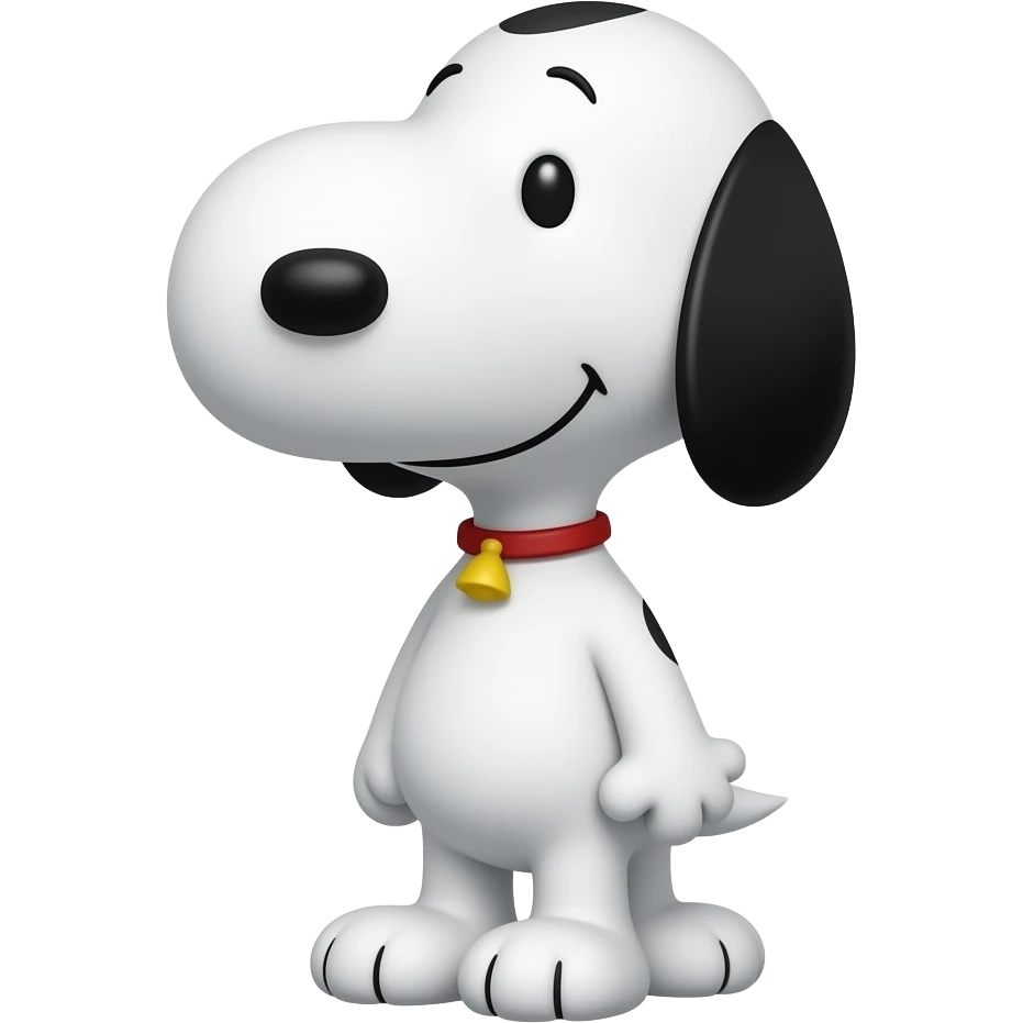Snoopy dog facing towards me emoji