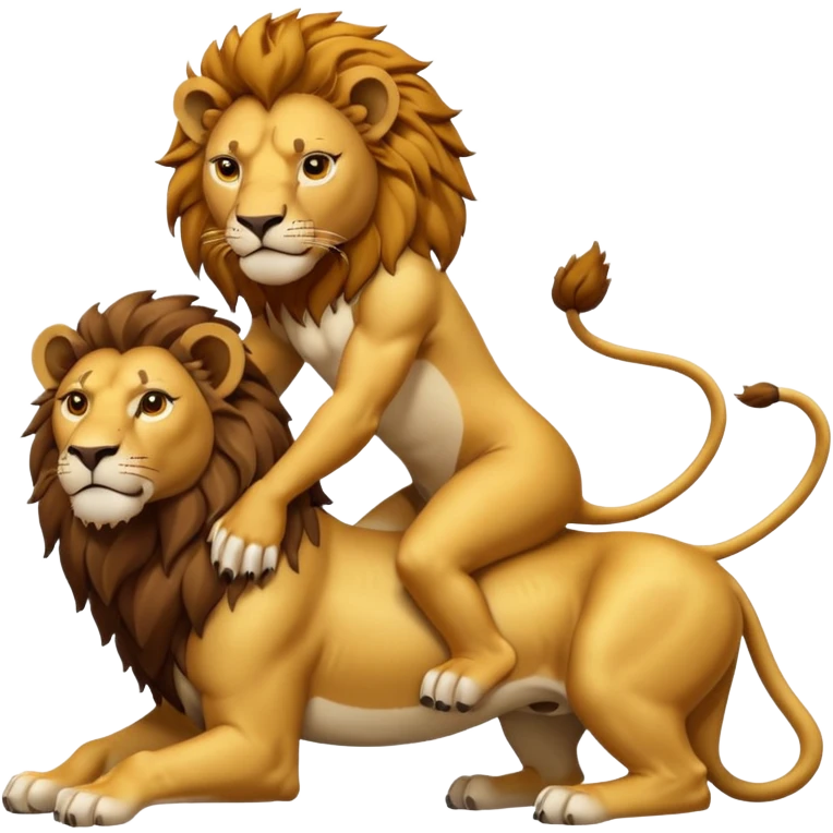 मॉं दुर्गा के साथ सिंह emoji