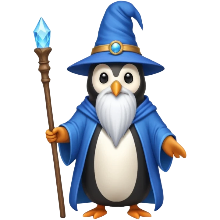 Penguin Wizard emoji