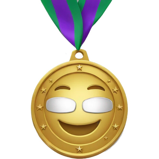 a medal with the word Kelly on it emoji