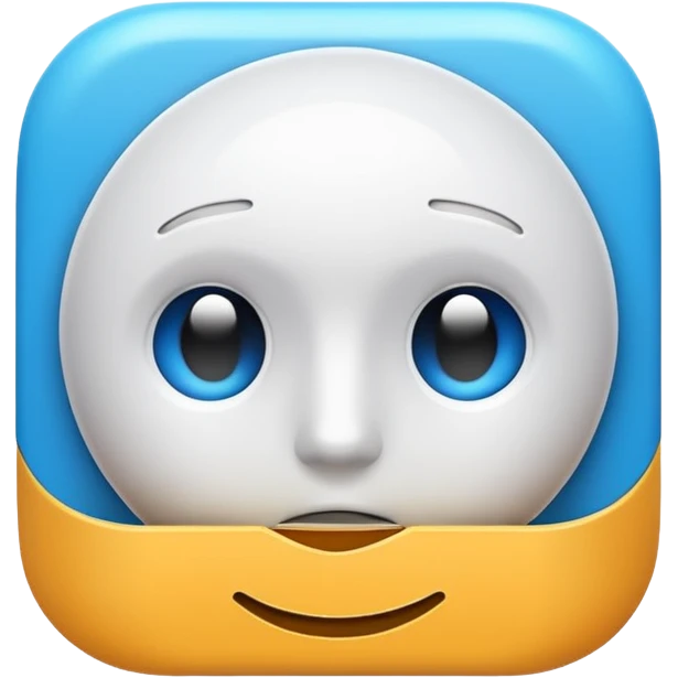 A high-quality 3D rendered app icon of [perplexity Pro]. emoji