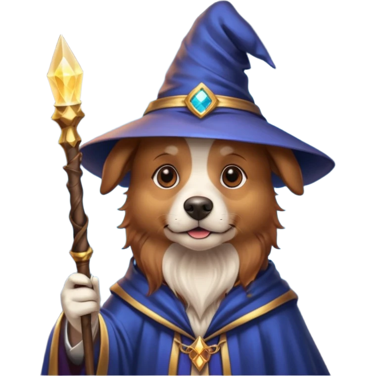 Dog wizard emoji