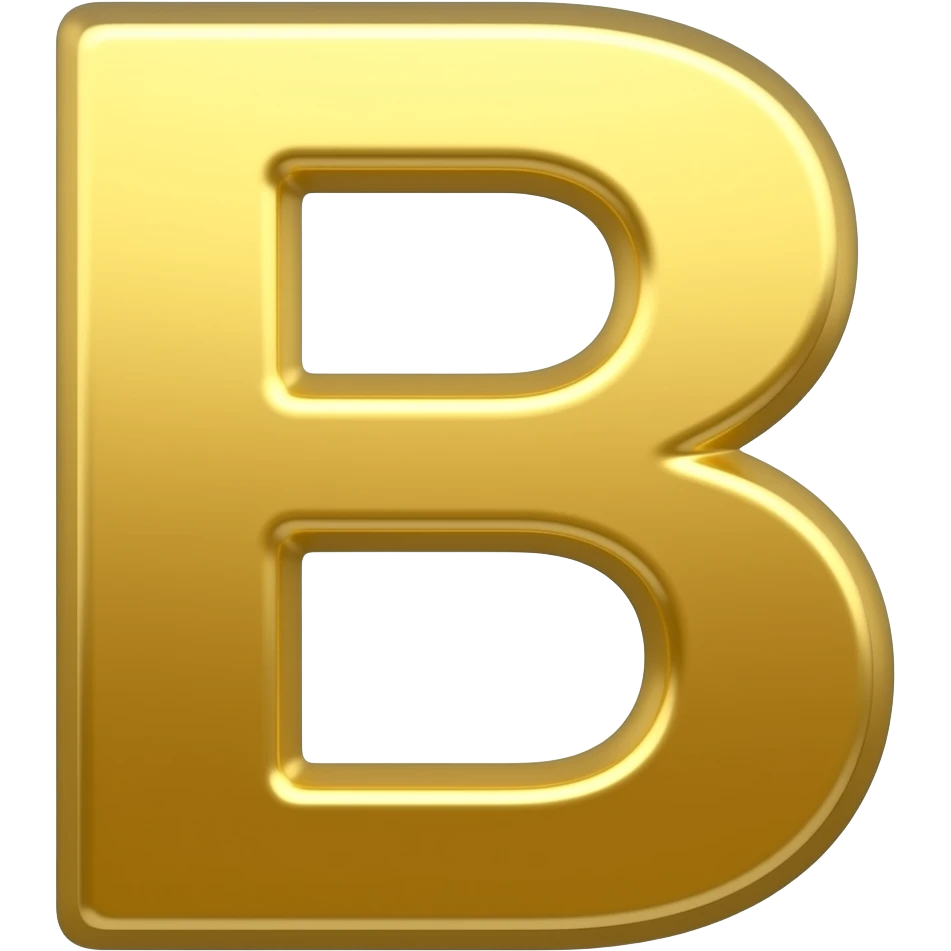 golden b emoji