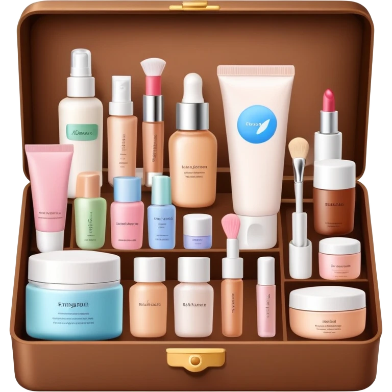 skin care Kit brown box emoji