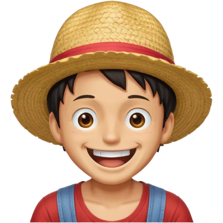 Luffy laughing  emoji