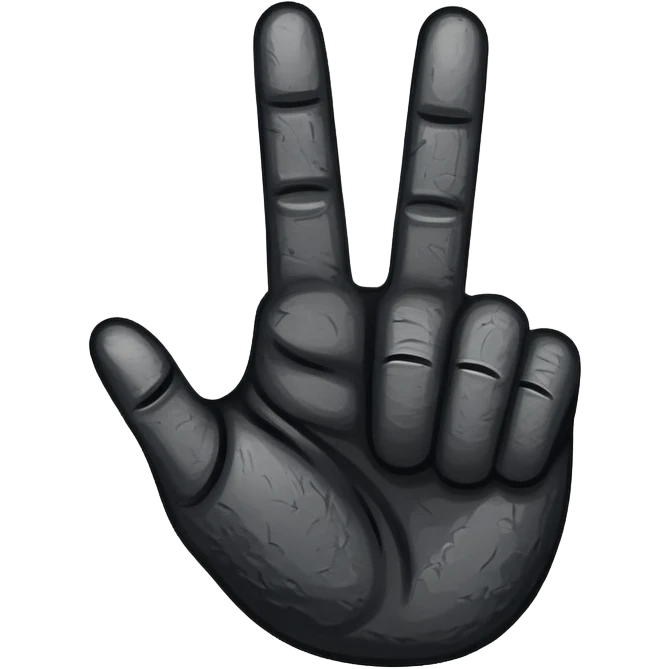 upside down rock and roll finger sign emoji