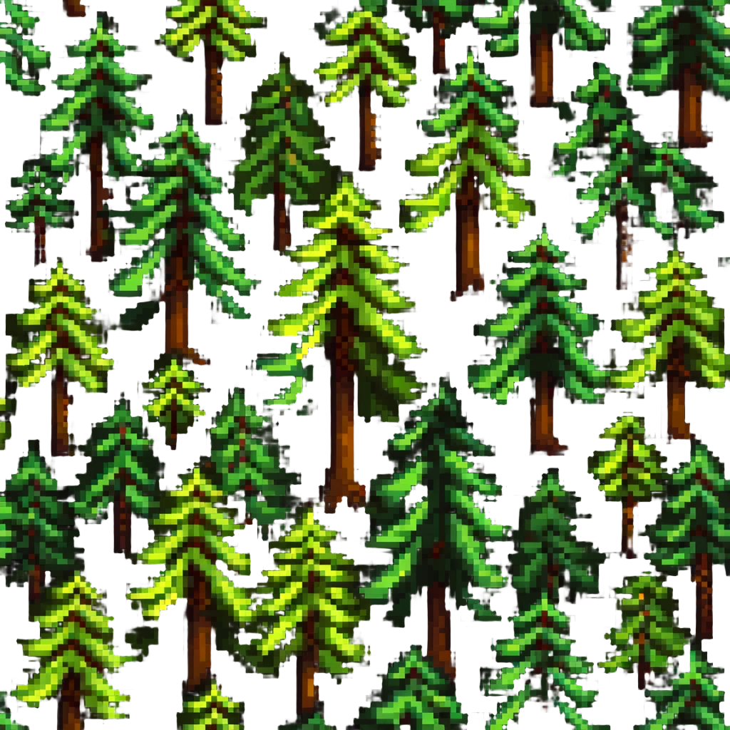 pine tree in a forest emoji