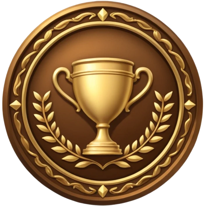 Create a gold emblem that says "Bronze Early Supporter" emoji