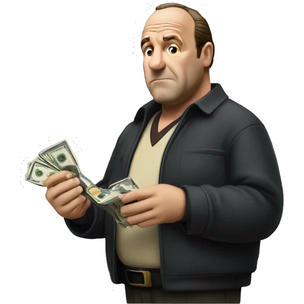 Tony soprano counting cash  emoji