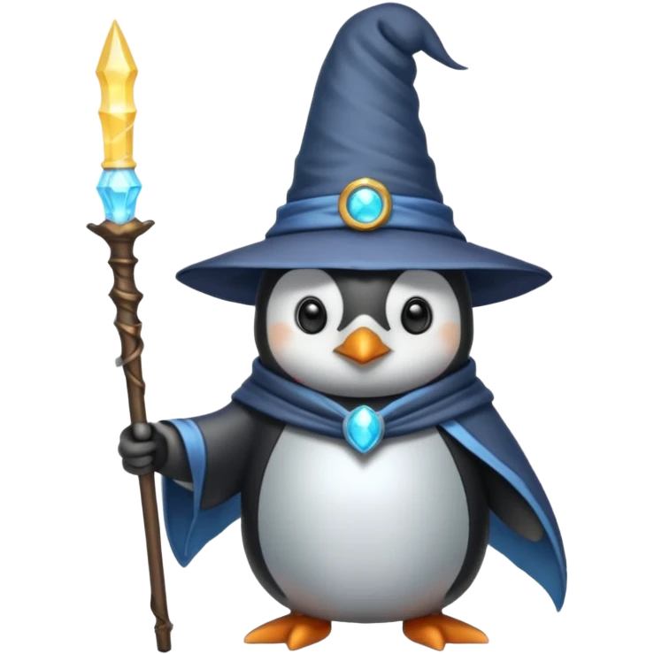 Penguin Wizard emoji