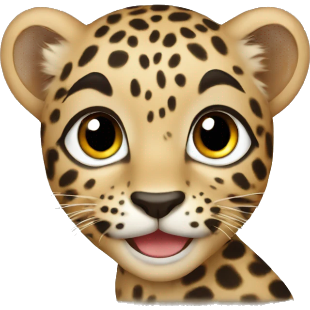 Baby leopard emoji