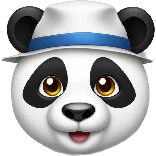 panda wearing a hat emoji