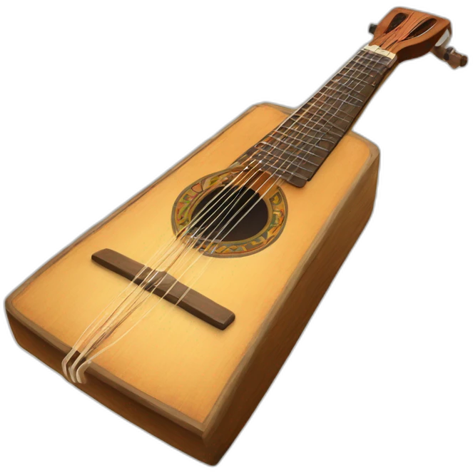 russian Folk Instrument Balalaika 3 string instead emoji