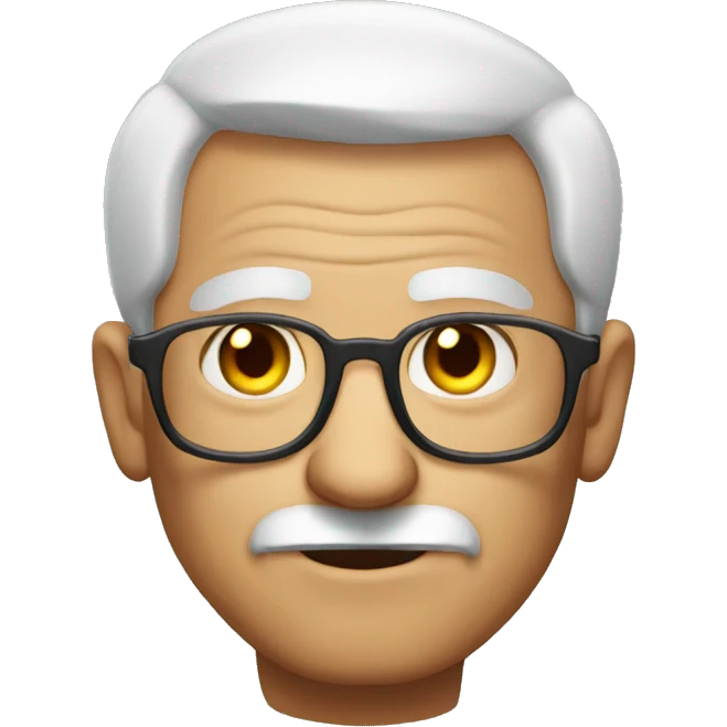buff old man with glasses emoji