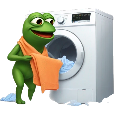 pepe doing laundry emoji
