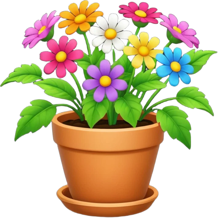 flowers in a pot emoji