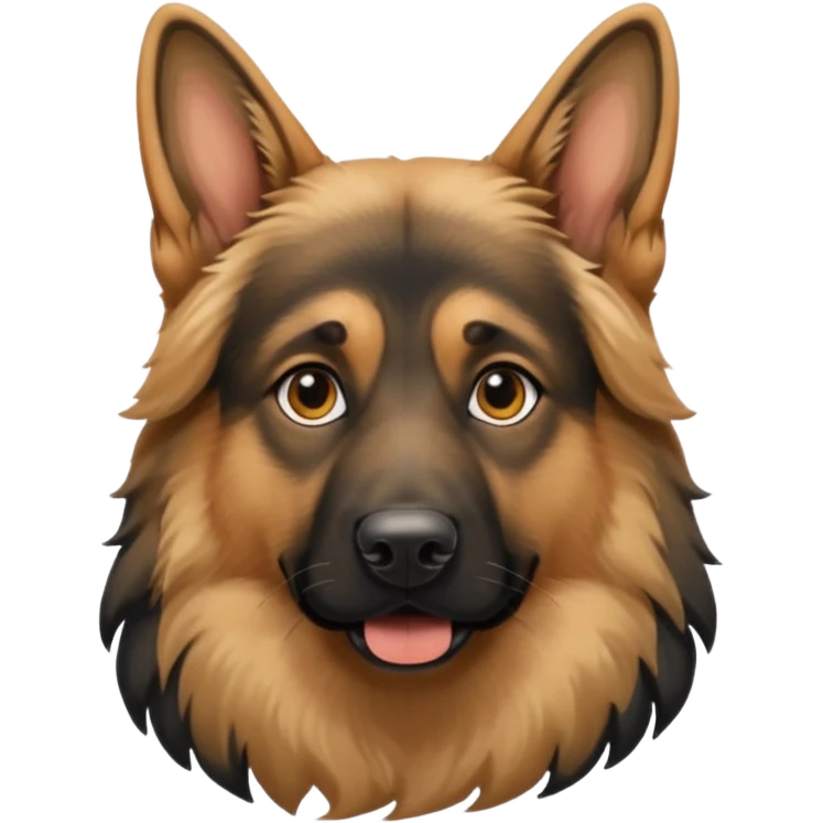 Long haired German shepherd emoji