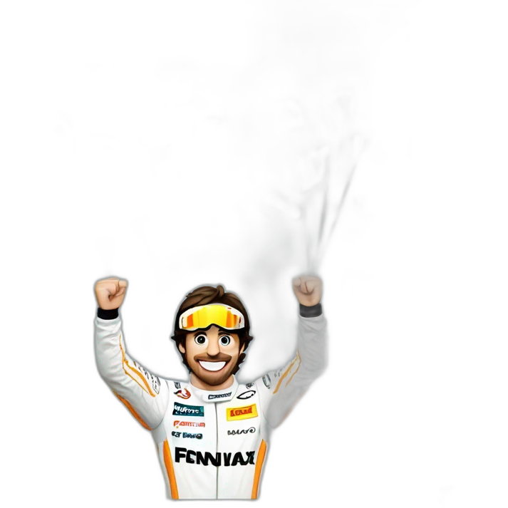 fernando alonso celebrate f1 victory emoji