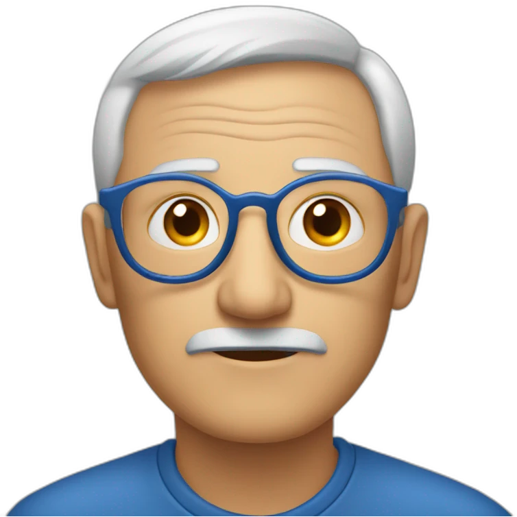 Abuelo ojos azules emoji