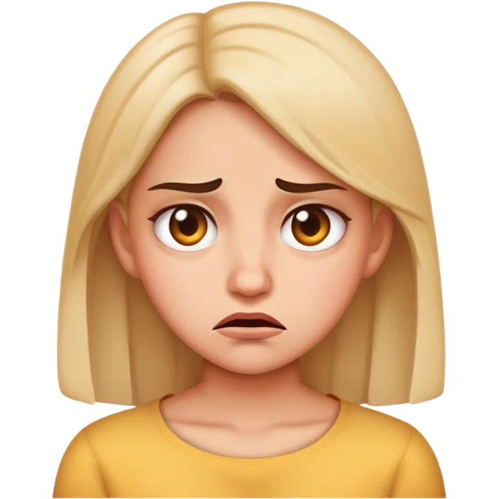 disgusted girl face emoji emoji