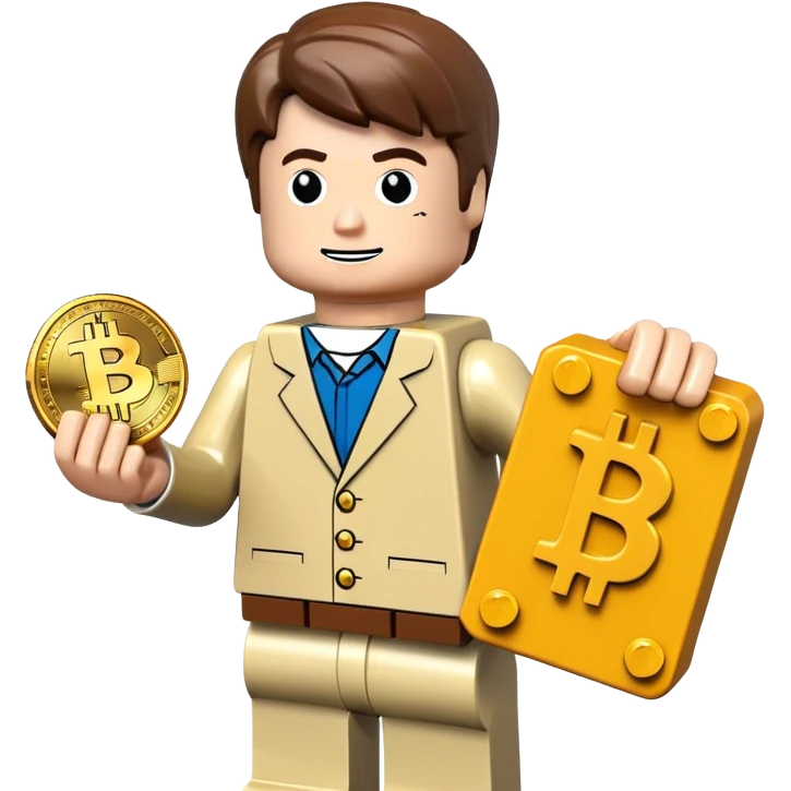 hackeur lego homme bitcoin emoji