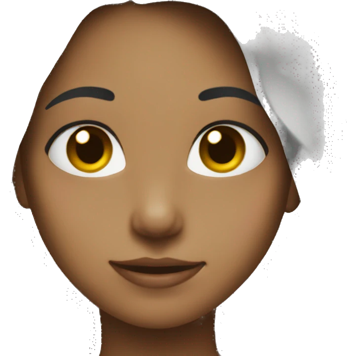 girl showing peace emoji