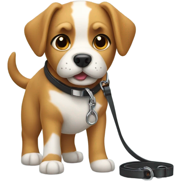dog on a lead emoji