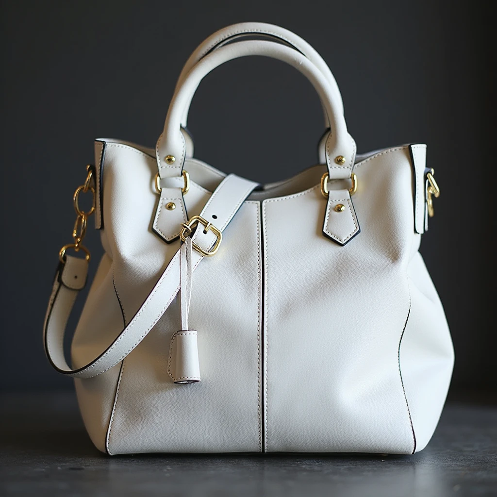 Back white gothic purse without background emoji