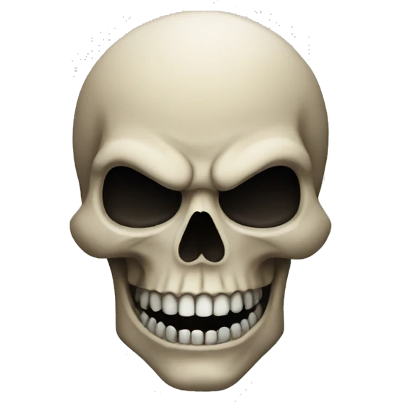Evil skull emoji