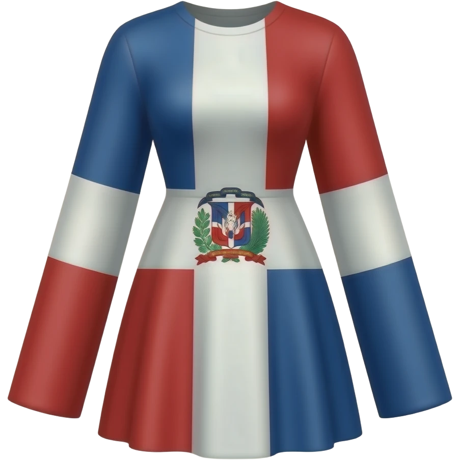 crea un emoji de vestido de republica dominicana, pero no le agregues el escudo emoji