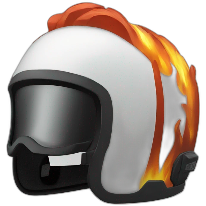 fire motorcycle helmet emoji