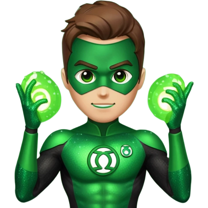 Green Lantern with Sequin Outfit emoji